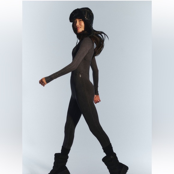 Free People Movement Good Karma Corset Long Sleeve Onesie - Picture 2 of 6